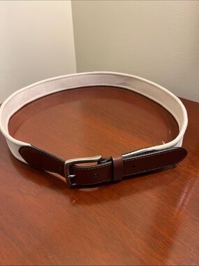 Men's Tommy Bahama canvas and leather belt - LNC